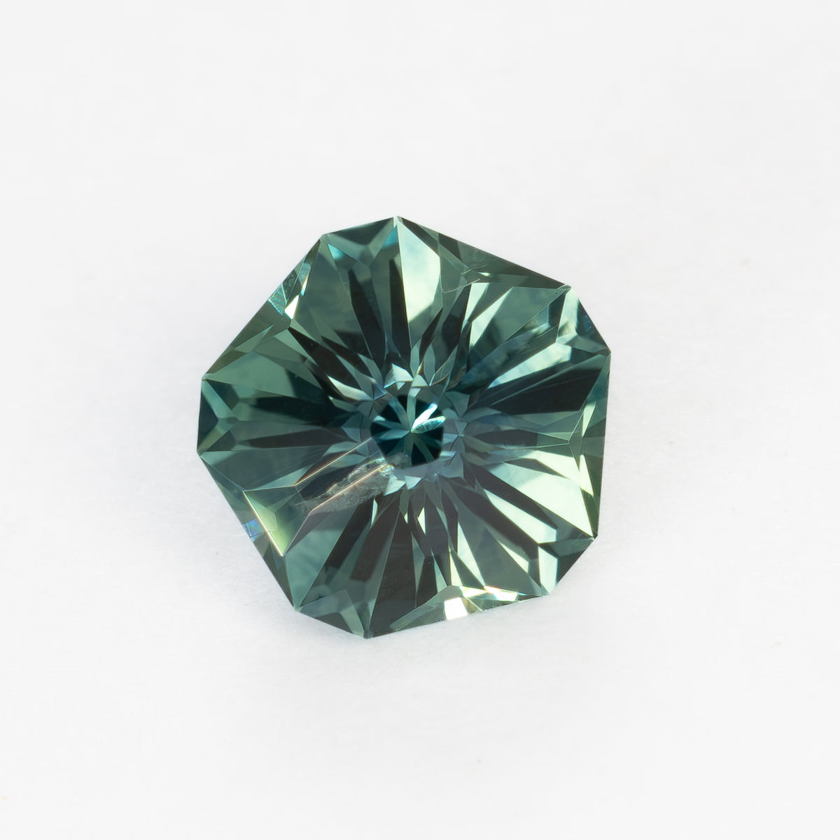 MS0259 1.03ct green hanami flower montana sapphire