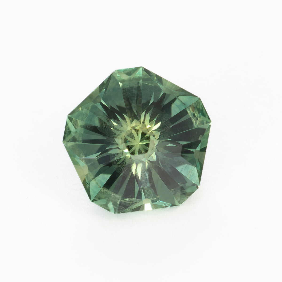 MS0261 1.18ct bi-color green and yellow hanami flower montana sapphire