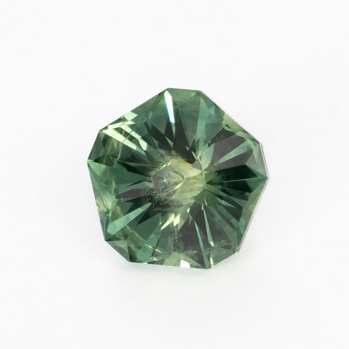MS0261 1.18ct bi-color green and yellow hanami flower montana sapphire