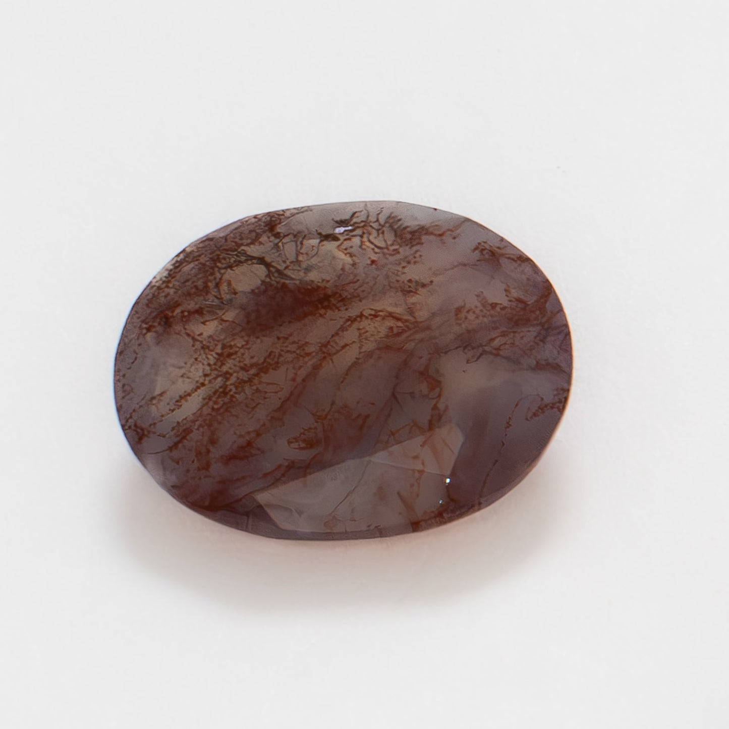 10x8mm Oval Red Moss Agate