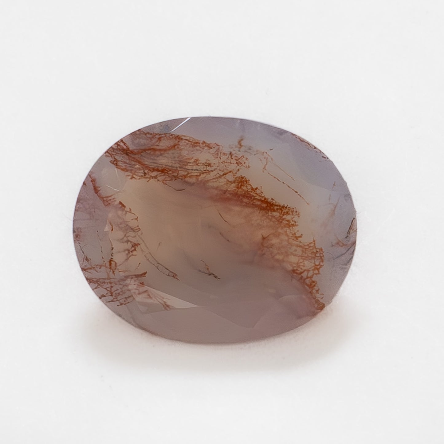 10x8mm Oval Red Moss Agate