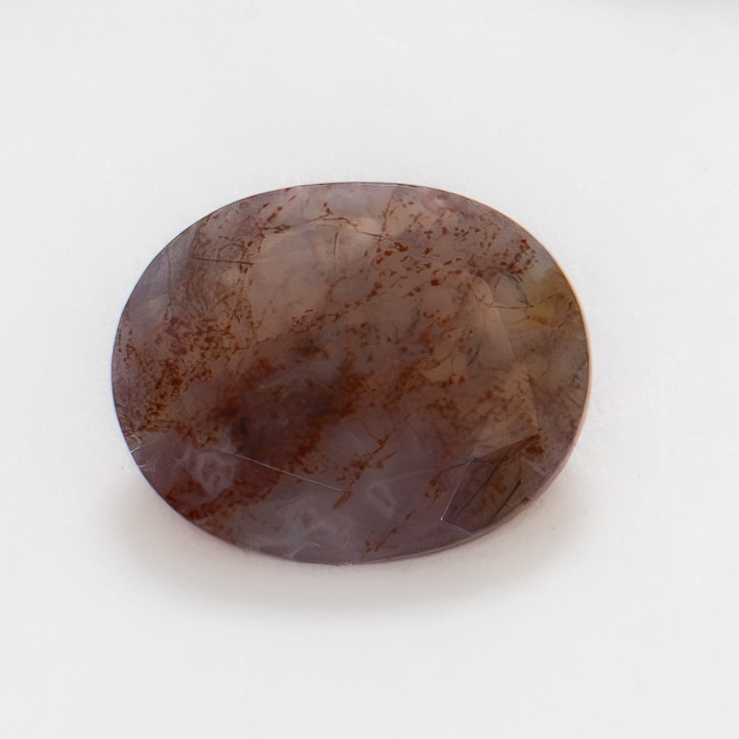10x8mm Oval Red Moss Agate