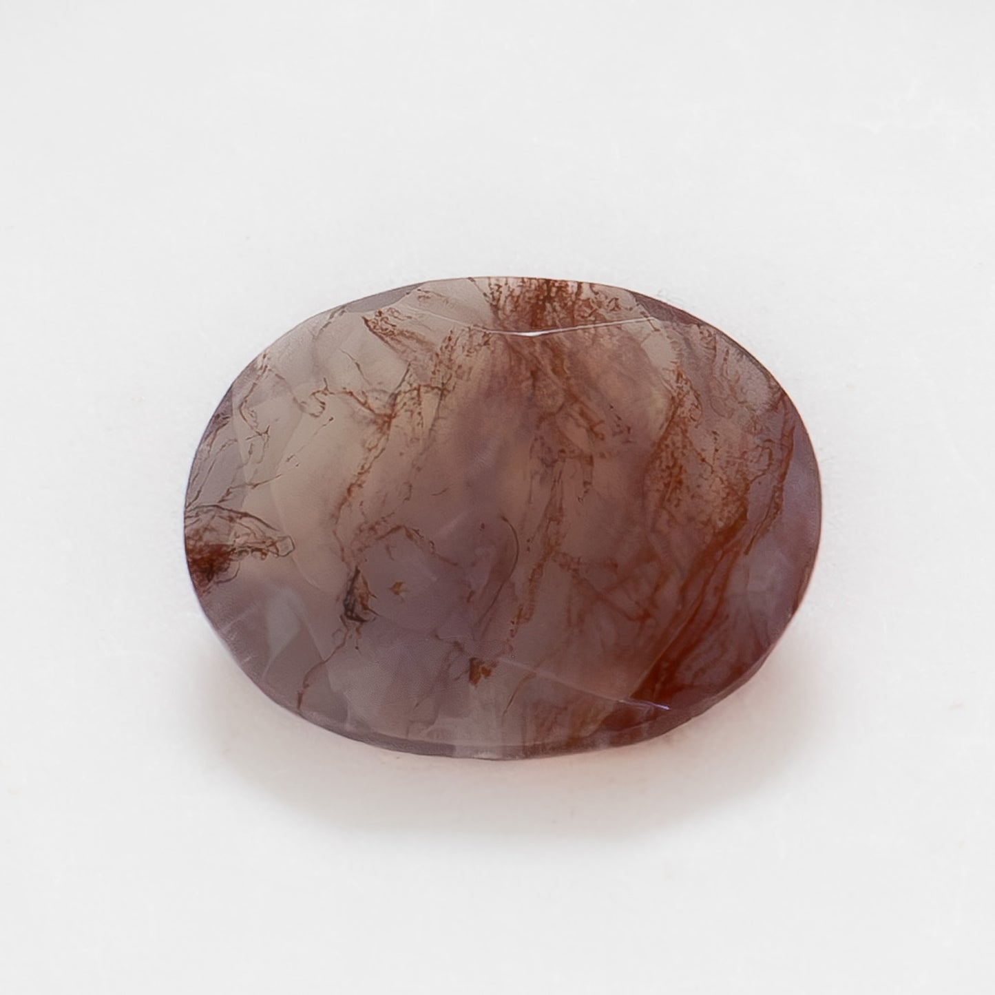 10x8mm Oval Red Moss Agate
