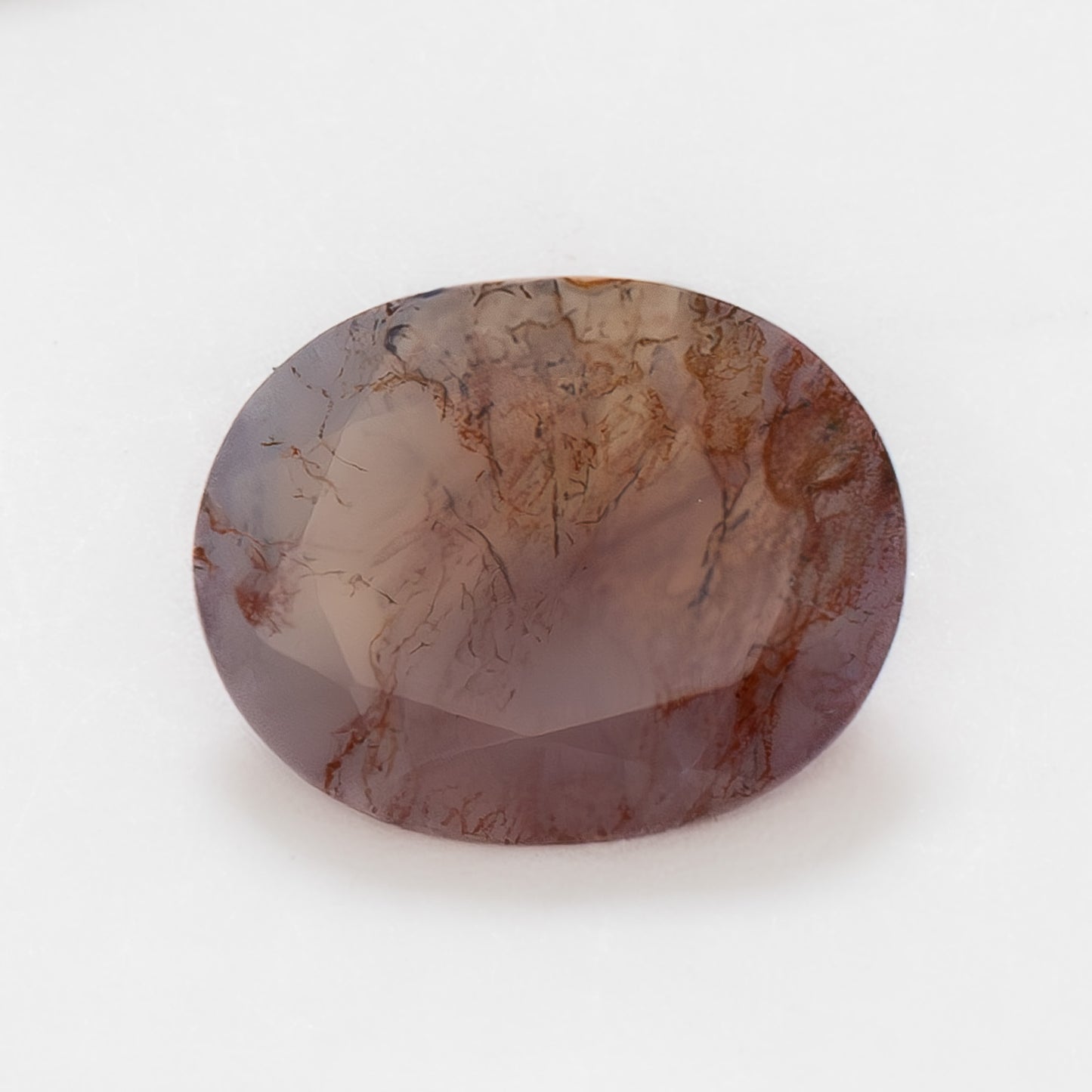 10x8mm Oval Red Moss Agate