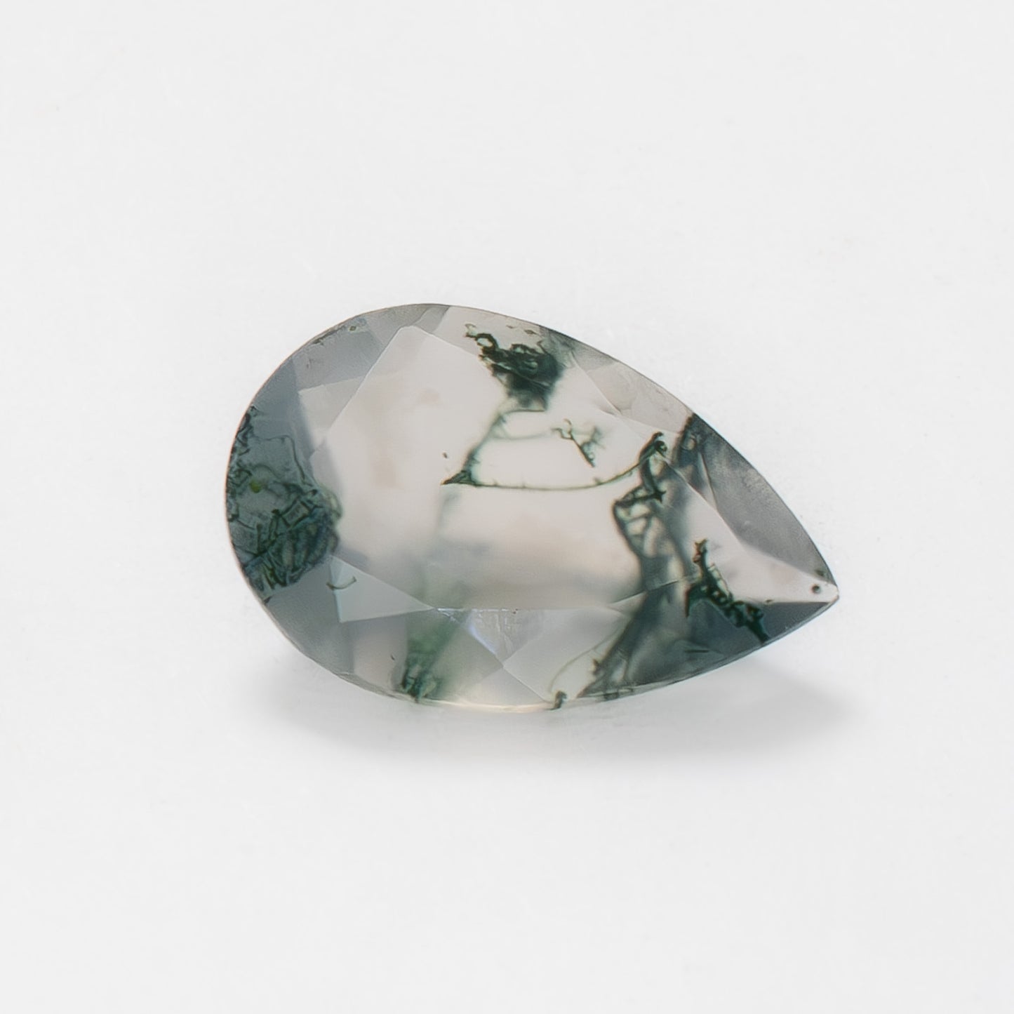 12x8mm Pear Green Moss Agate