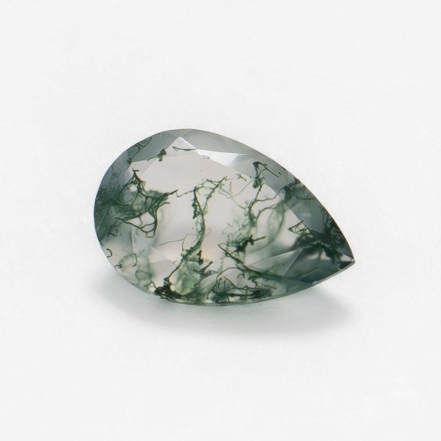 12x8mm Pear Green Moss Agate