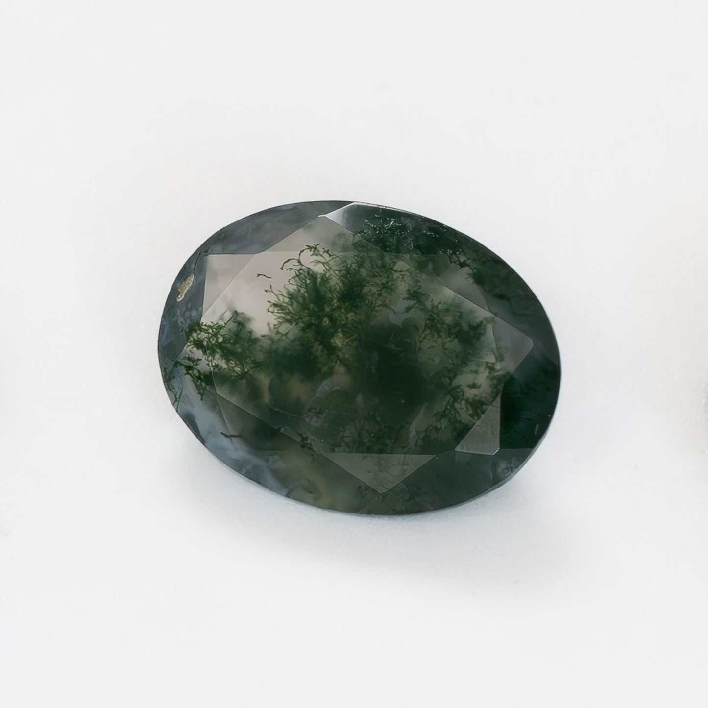 12x9mm Oval Green Moss Agate