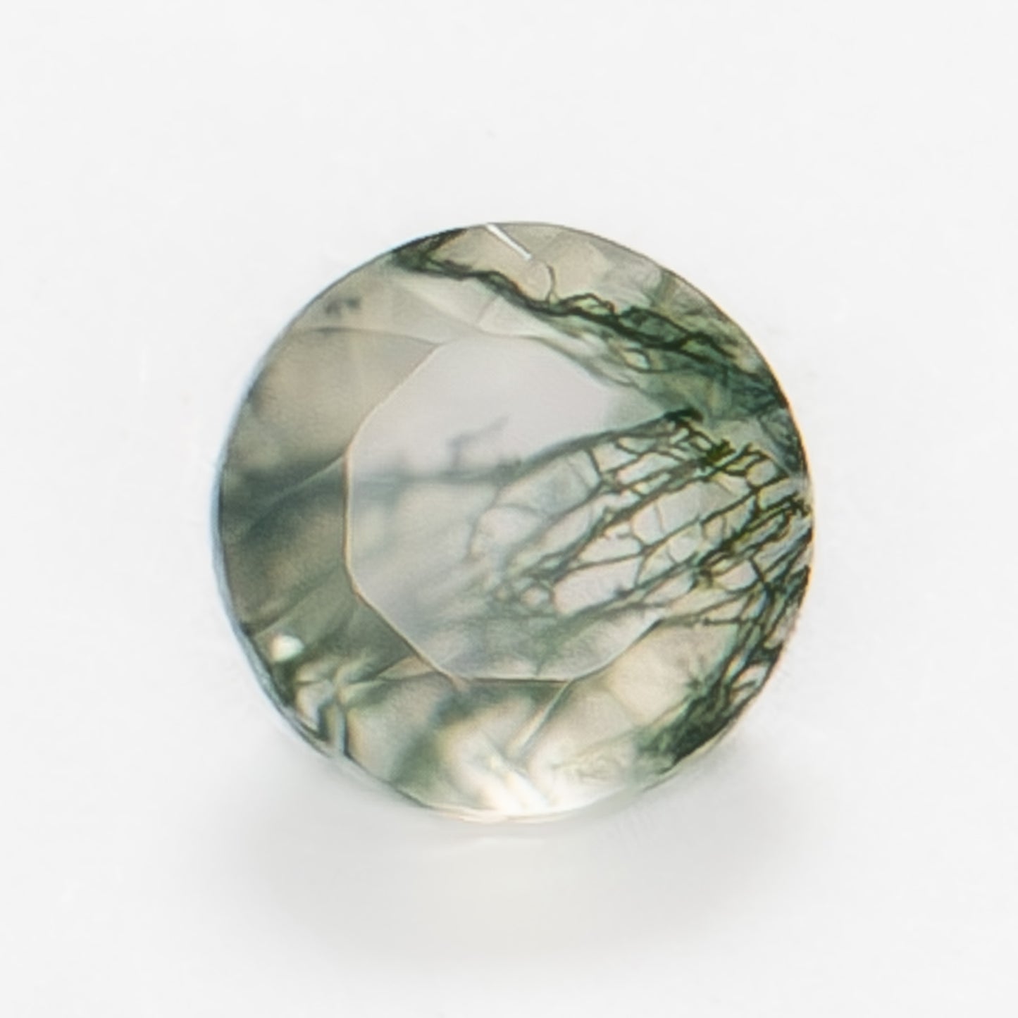 5mm Round Green Moss Agate