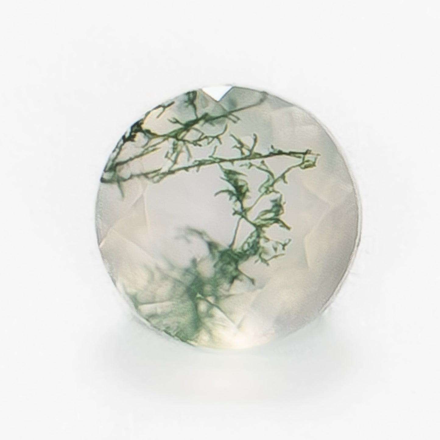 5mm Round Green Moss Agate