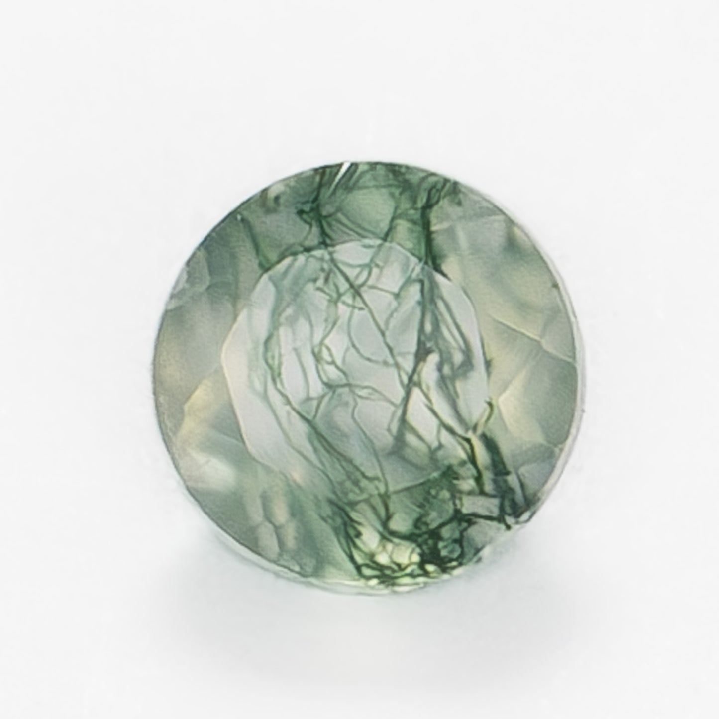 5mm Round Green Moss Agate