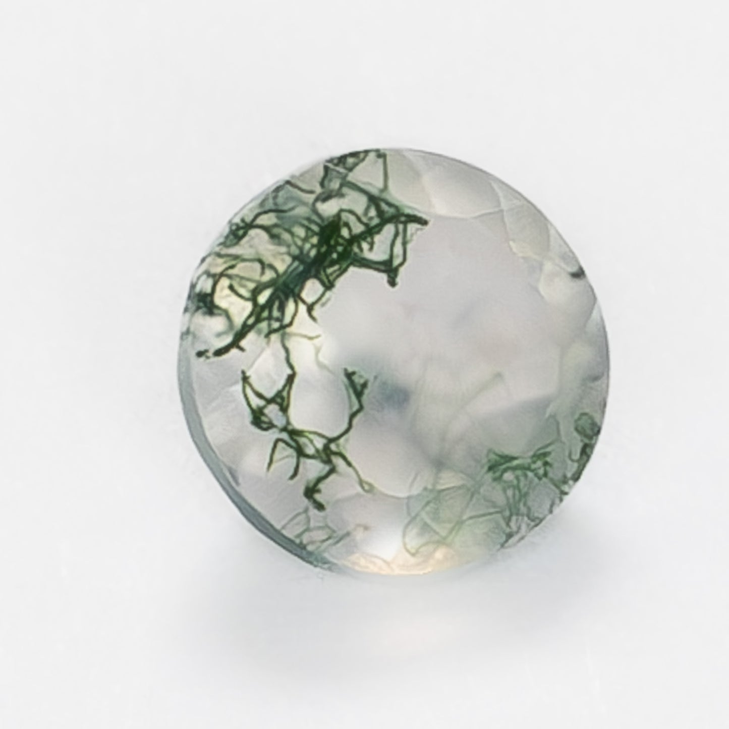 5mm Round Green Moss Agate