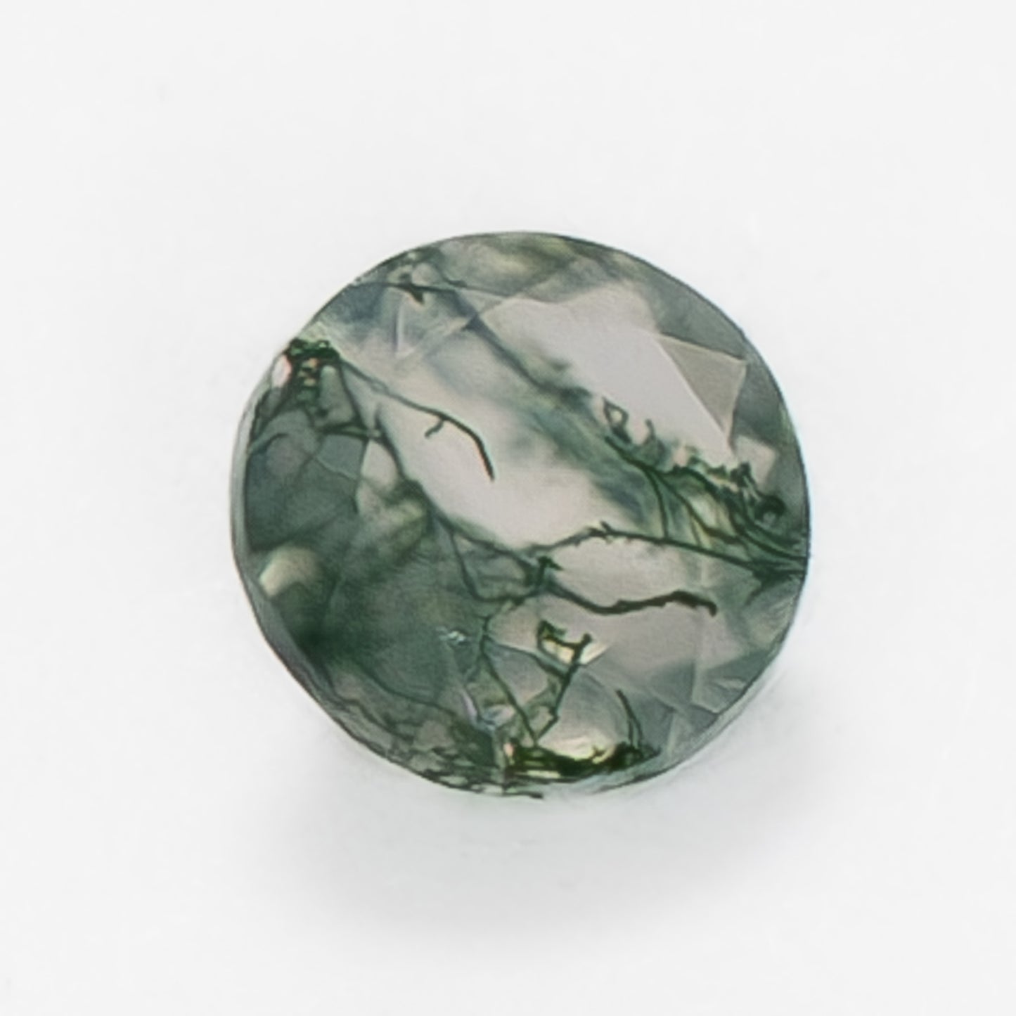 5mm Round Green Moss Agate