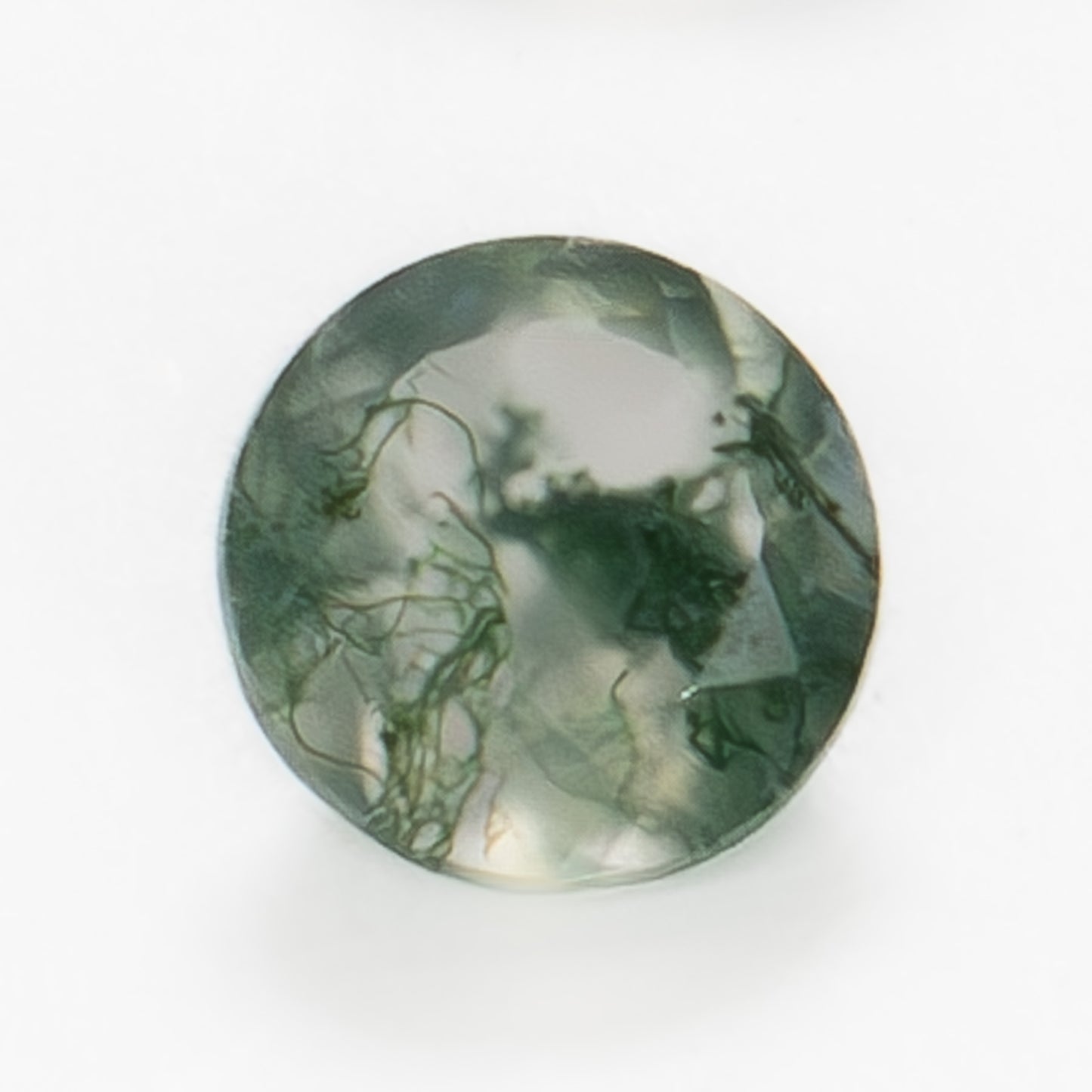 5mm Round Green Moss Agate