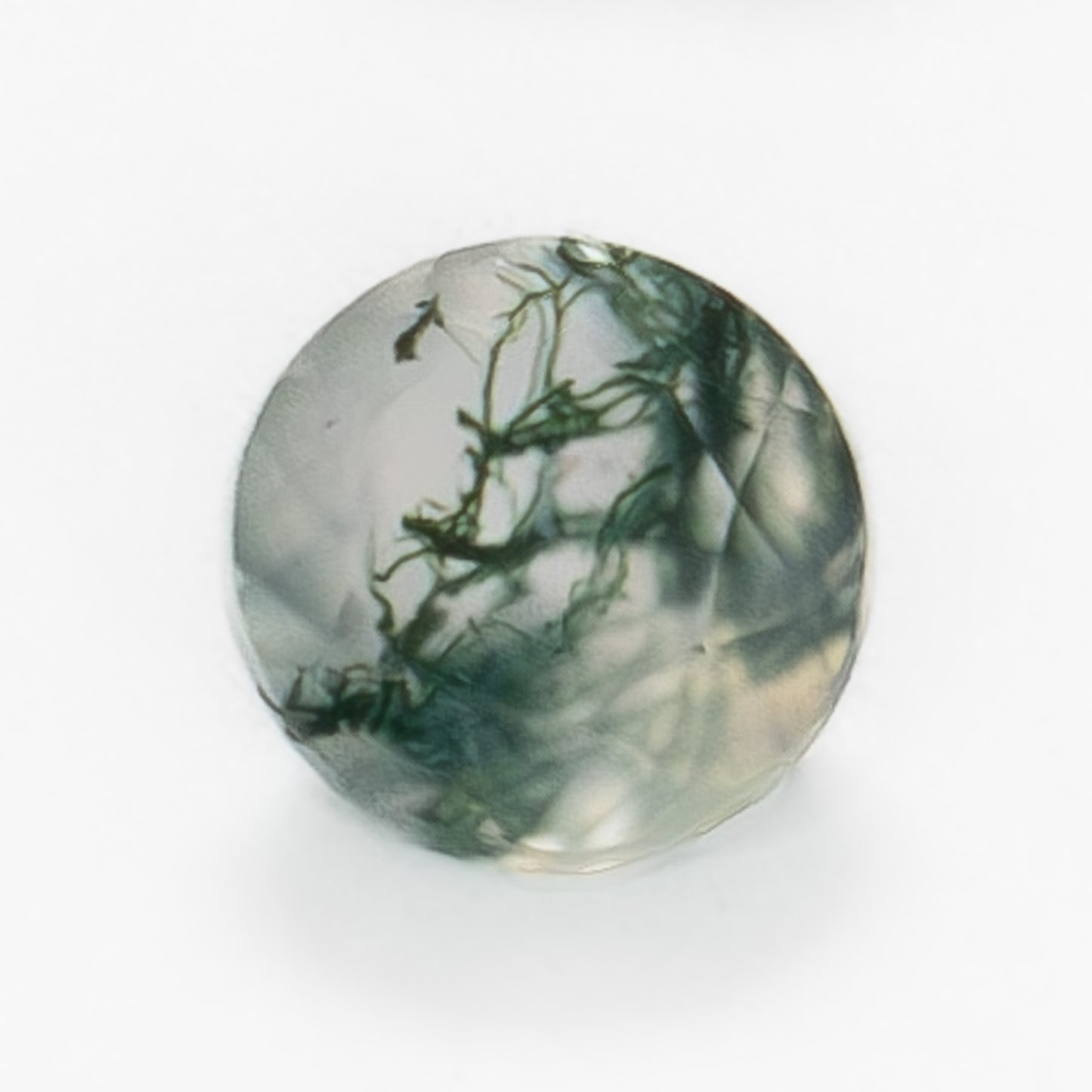 5mm Round Green Moss Agate