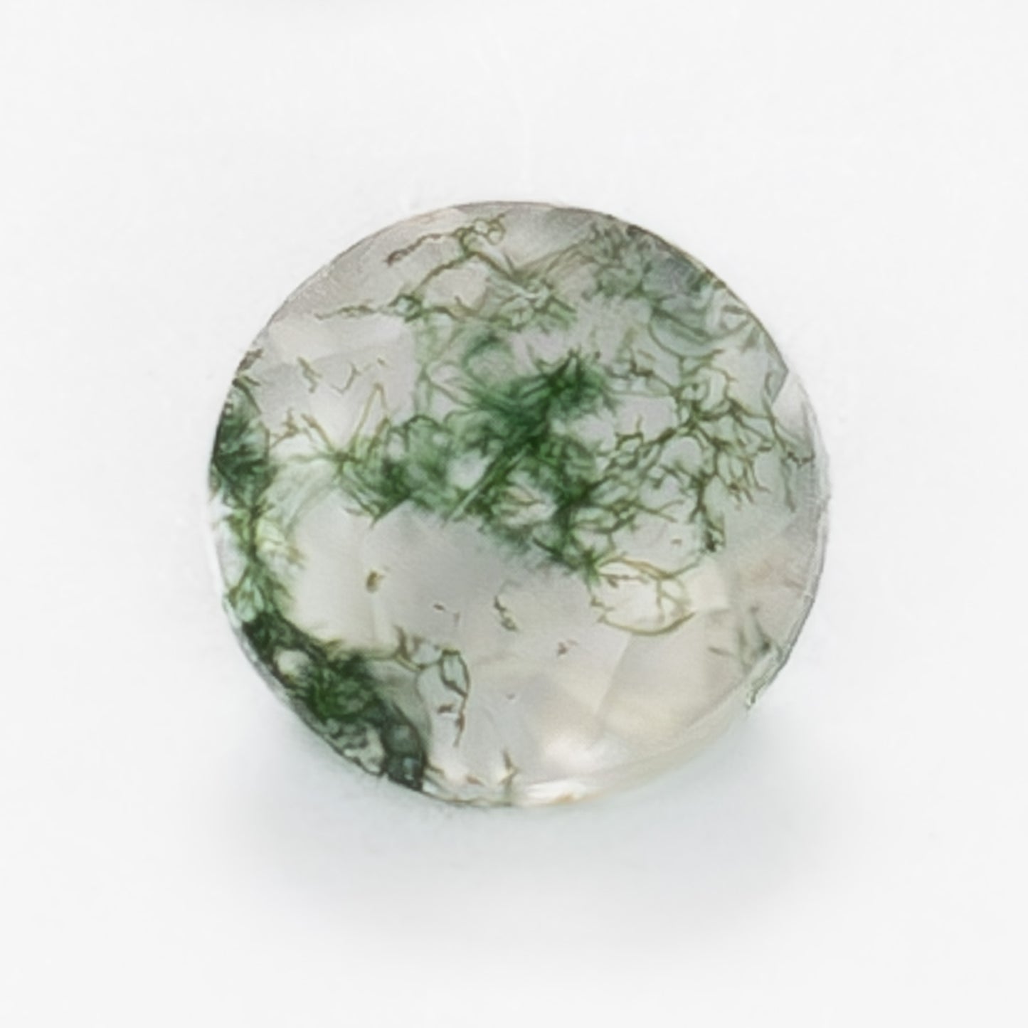 5mm Round Green Moss Agate