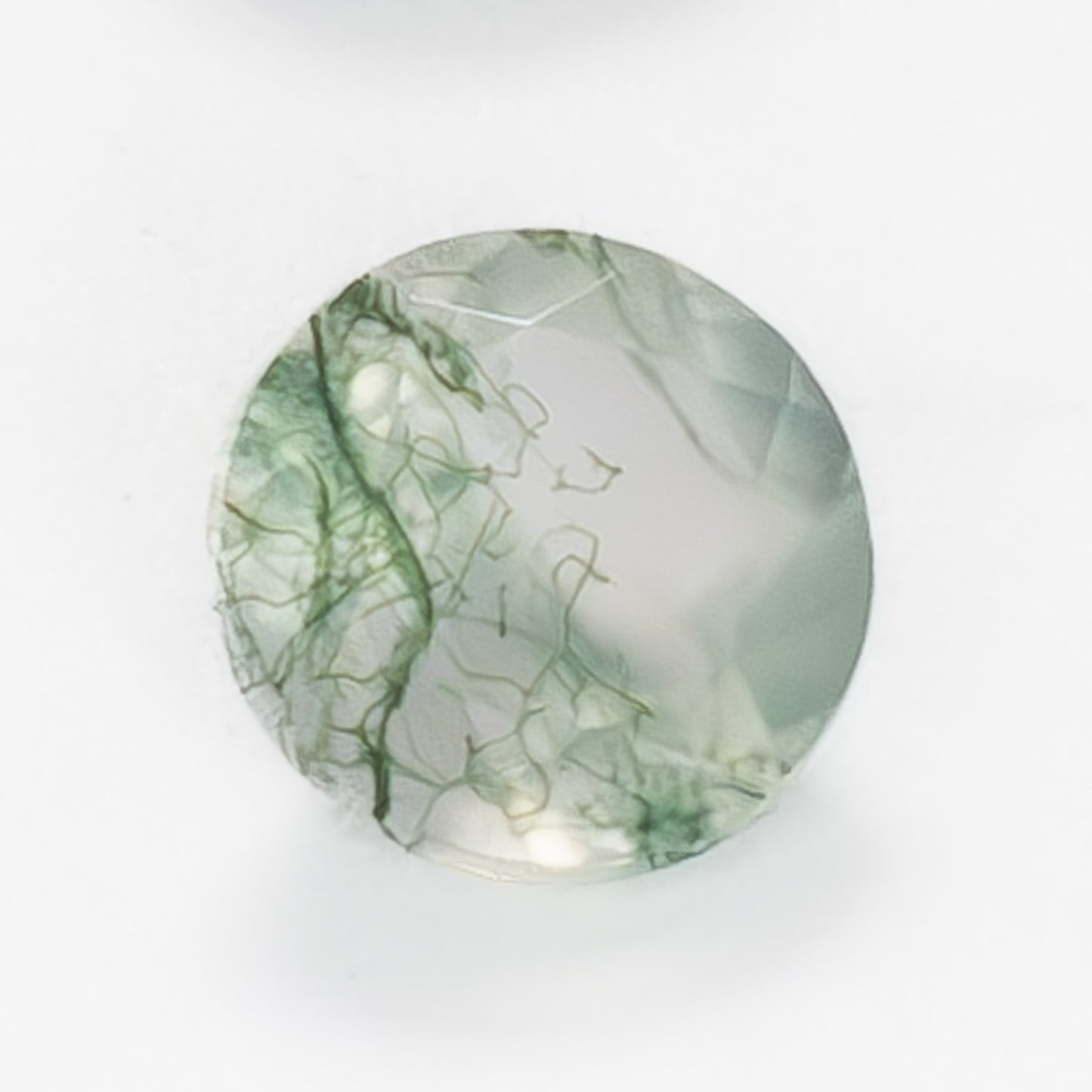 5mm Round Green Moss Agate