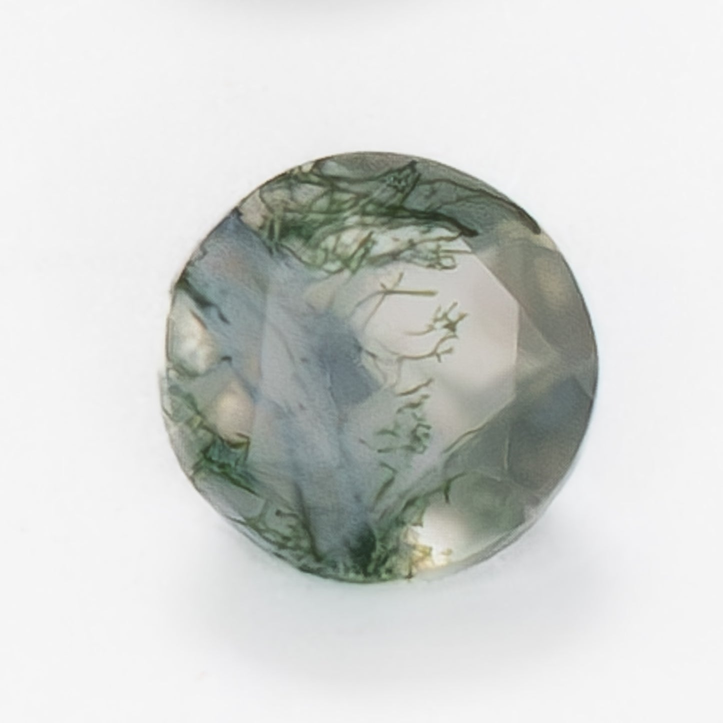 5mm Round Green Moss Agate