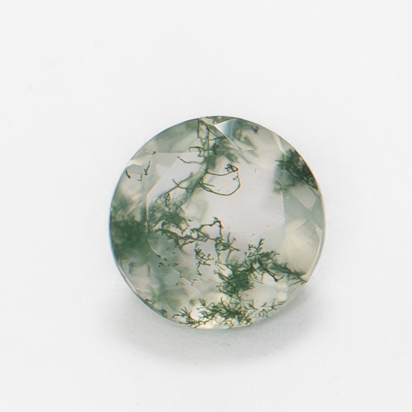 6mm Round Green Moss Agate