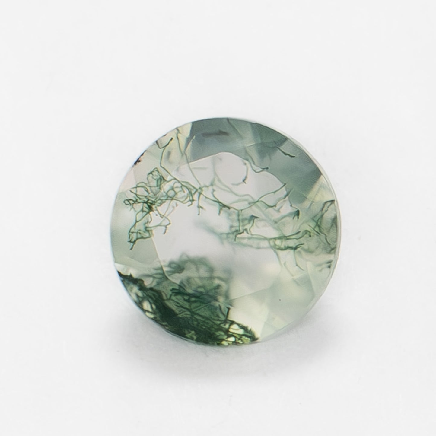 6mm Round Green Moss Agate