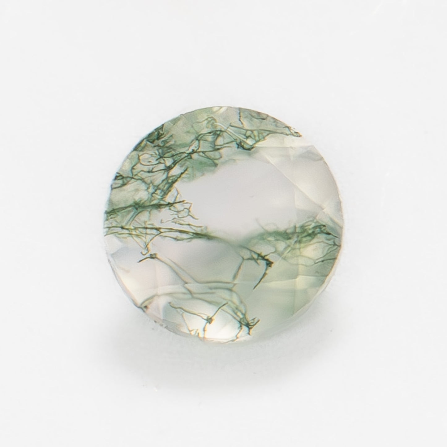 6mm Round Green Moss Agate