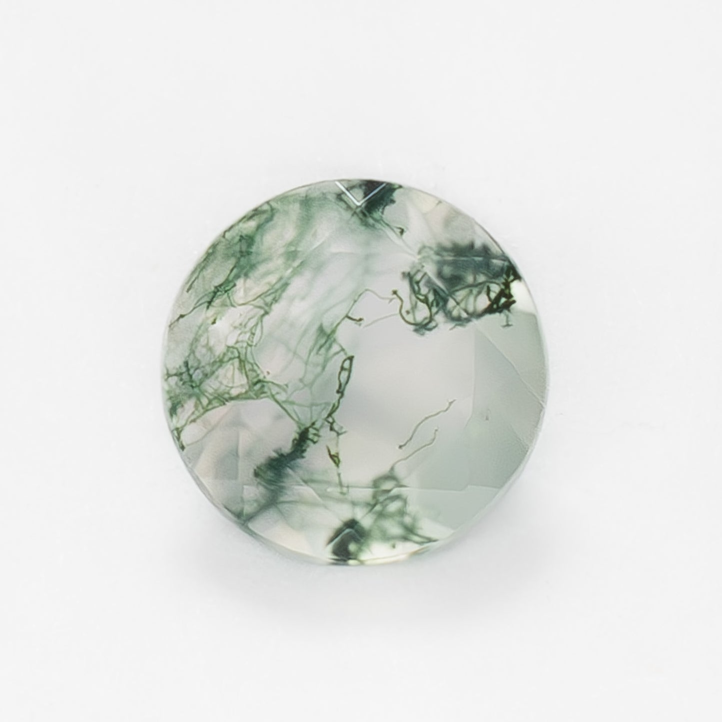 6mm Round Green Moss Agate