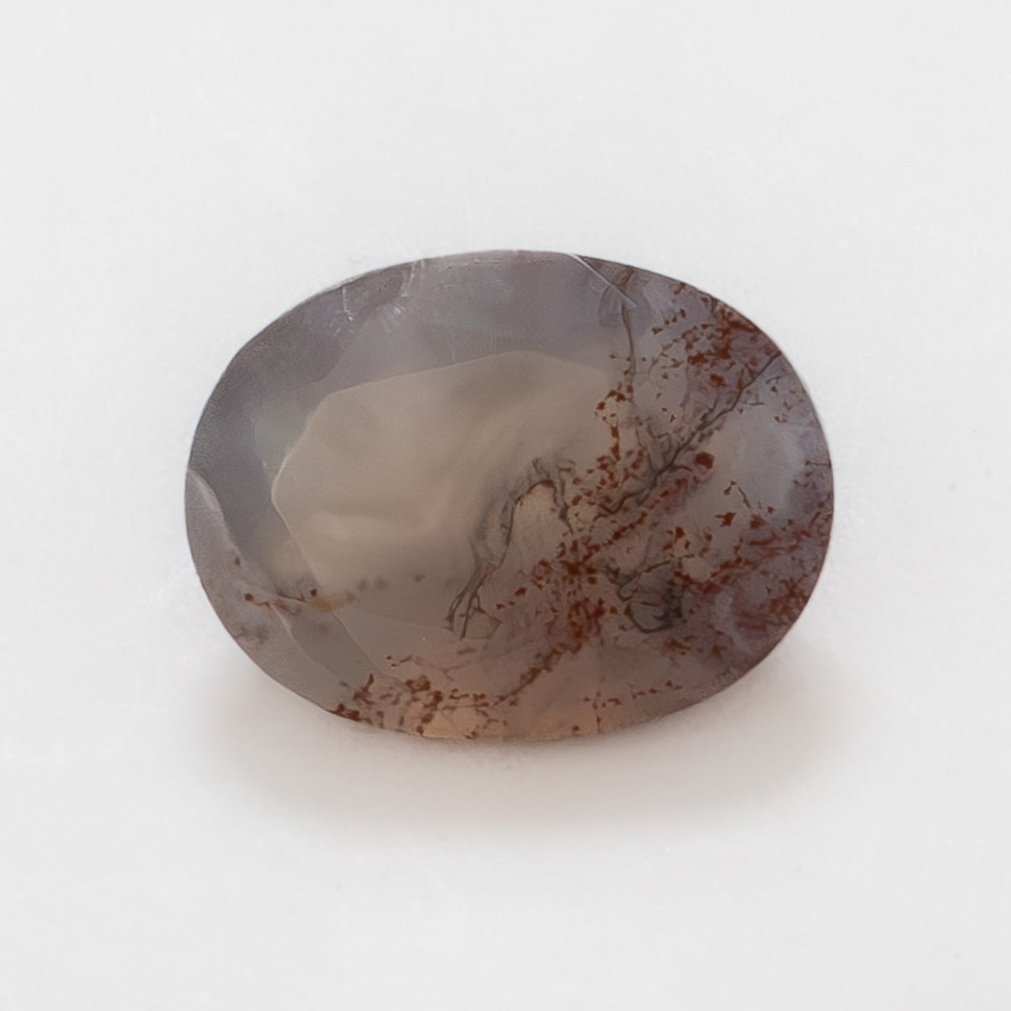 8x6mm Oval Red Moss Agate