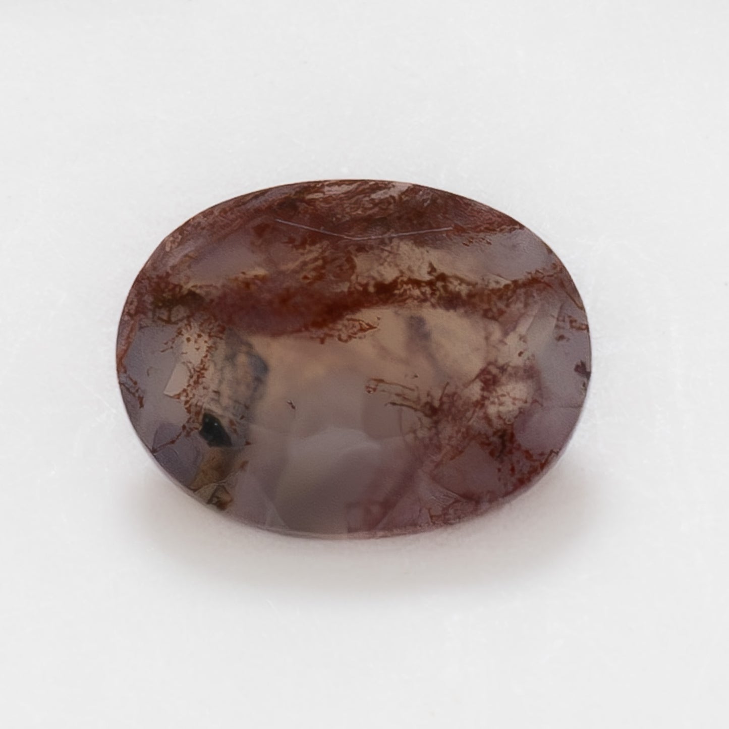 8x6mm Oval Red Moss Agate
