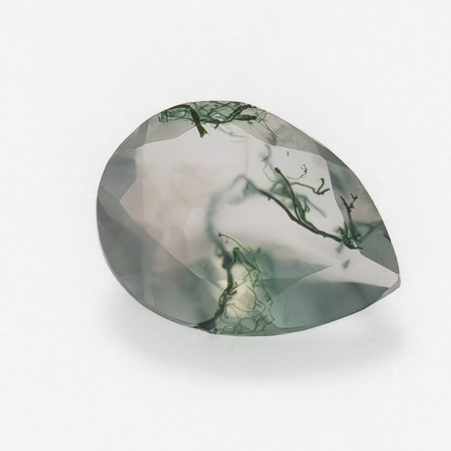 8x6mm Pear Green Moss Agate