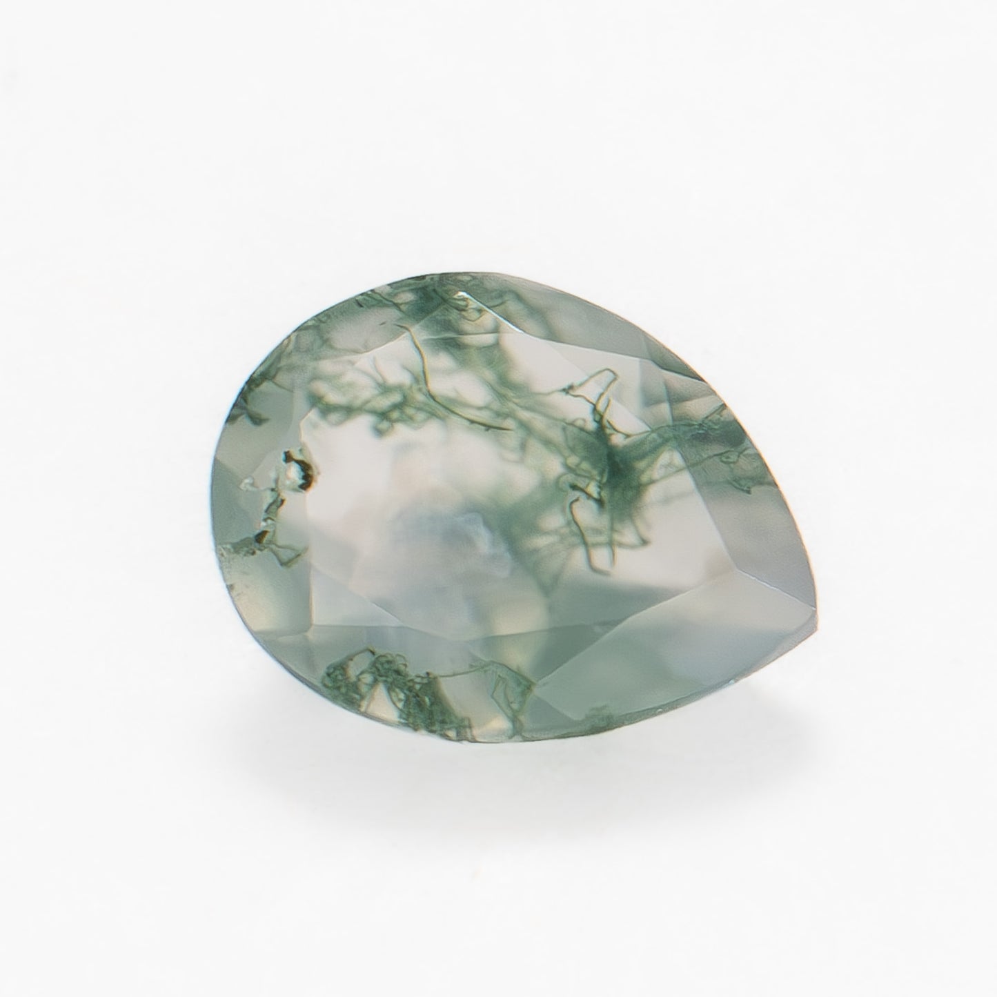 9x7mm Pear Green Moss Agate