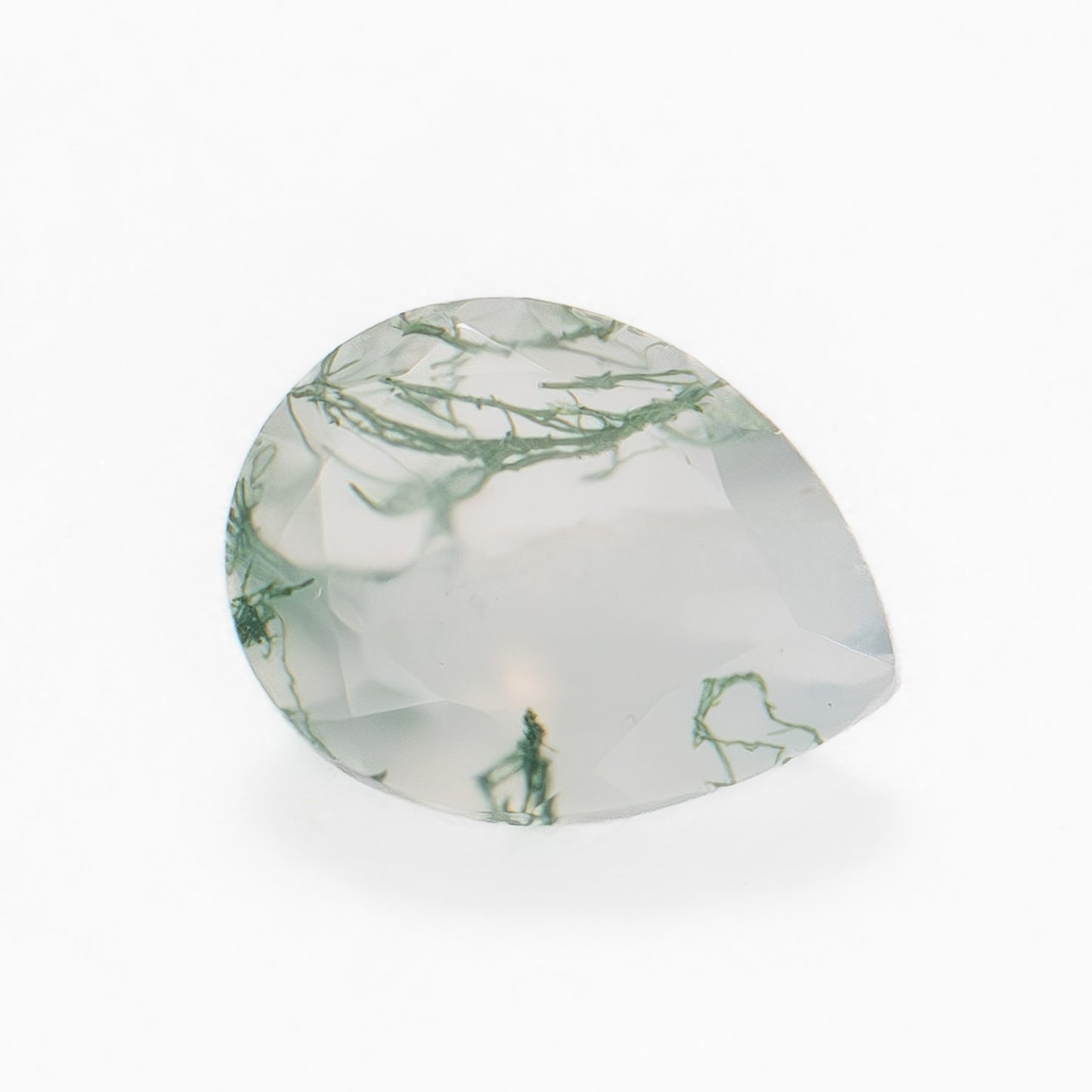 9x7mm Pear Green Moss Agate