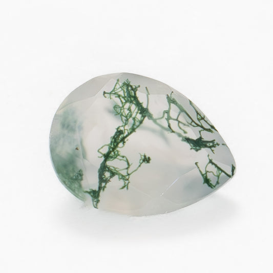 9x7mm Pear Green Moss Agate
