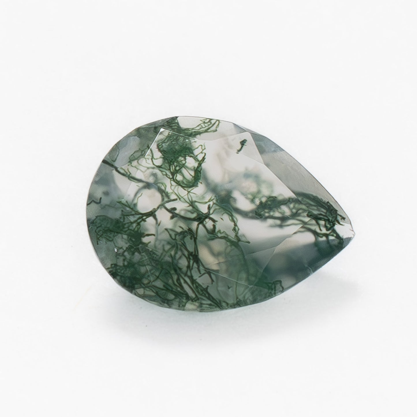 9x7mm Pear Green Moss Agate