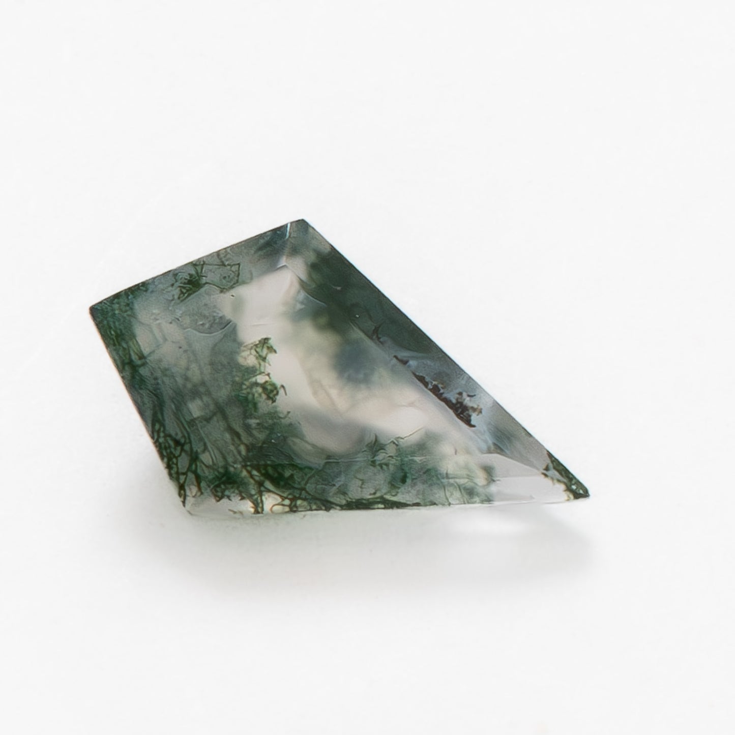 10x6mm Kite Green Moss Agate