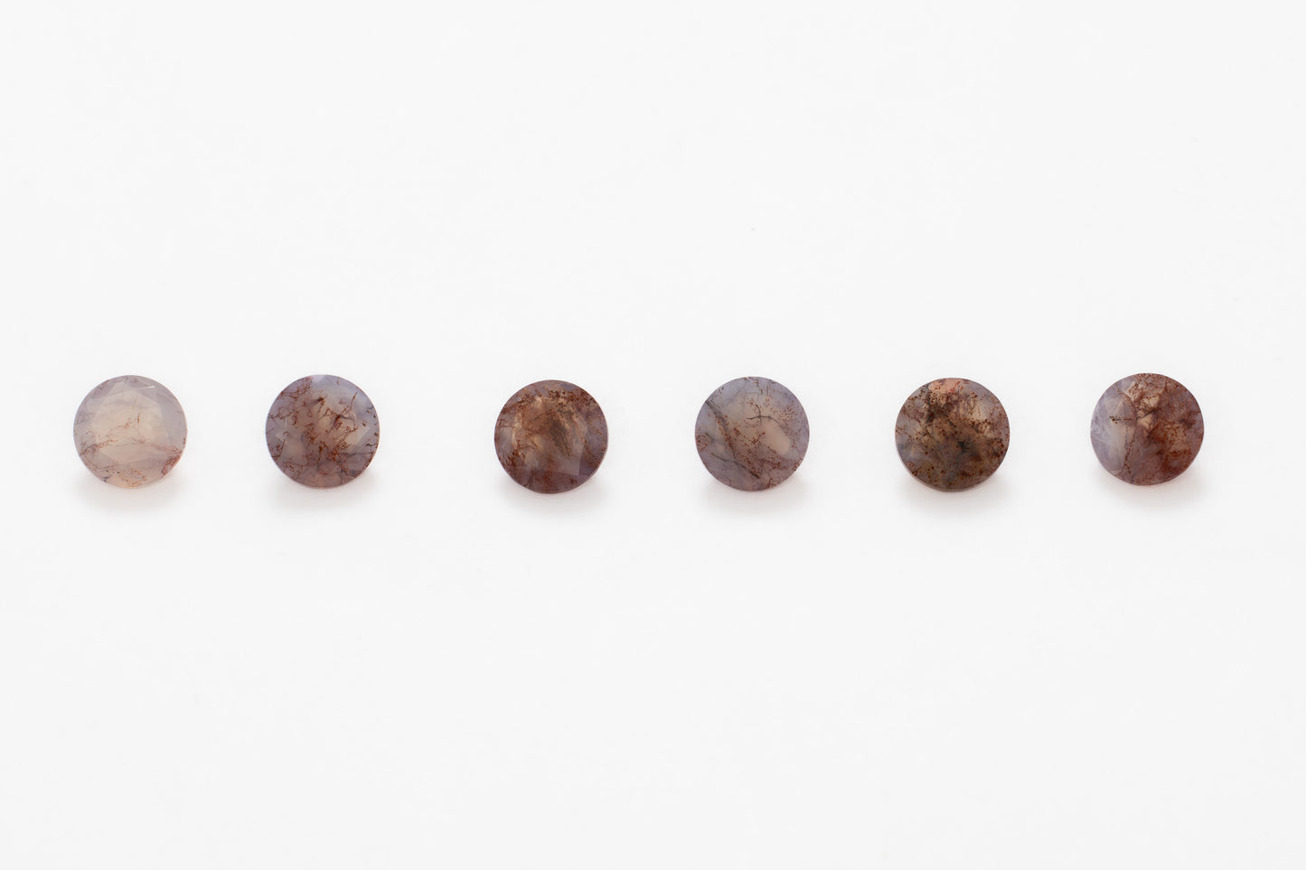 6mm Round Red Moss Agate