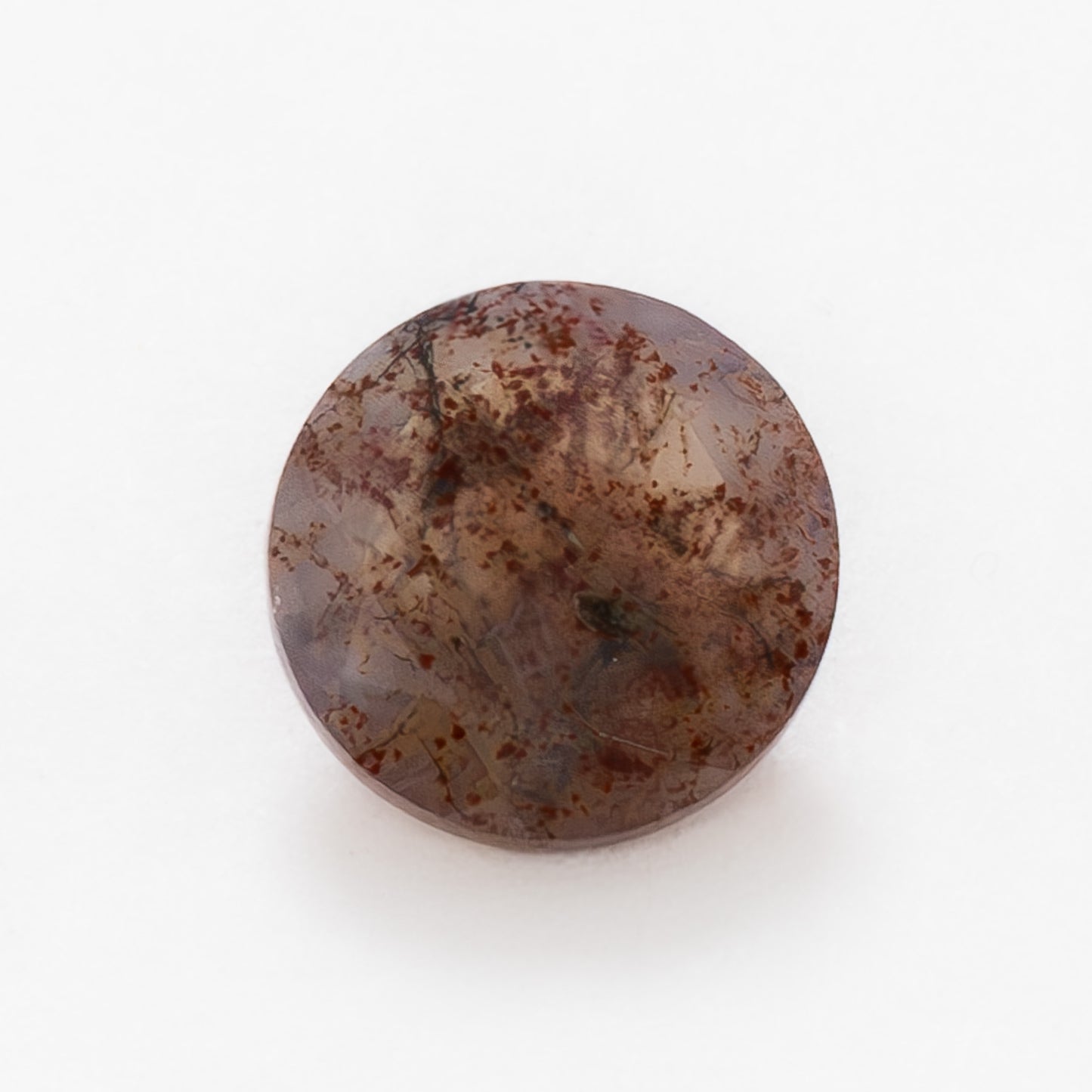 6mm Round Red Moss Agate