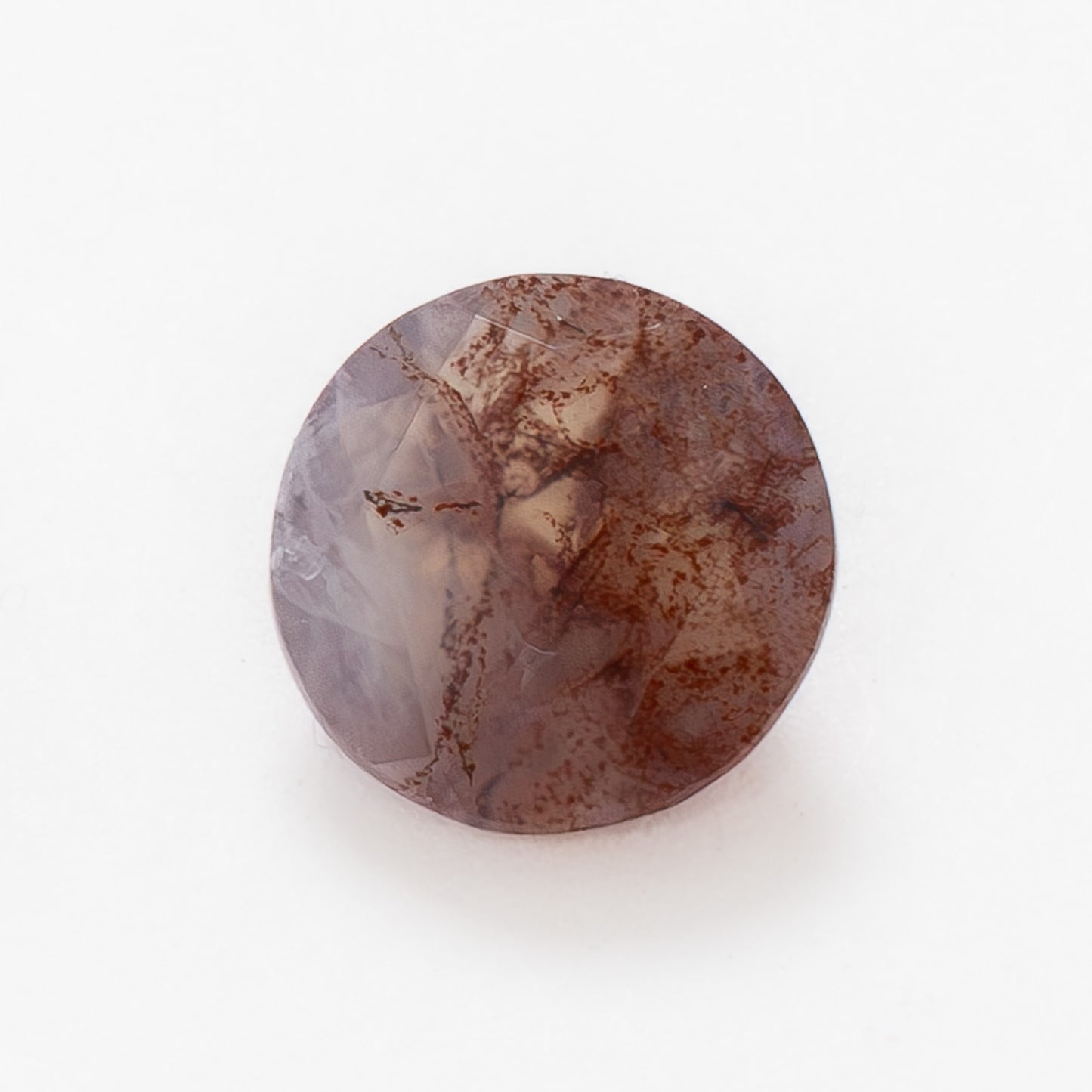 7mm Round Red Moss Agate
