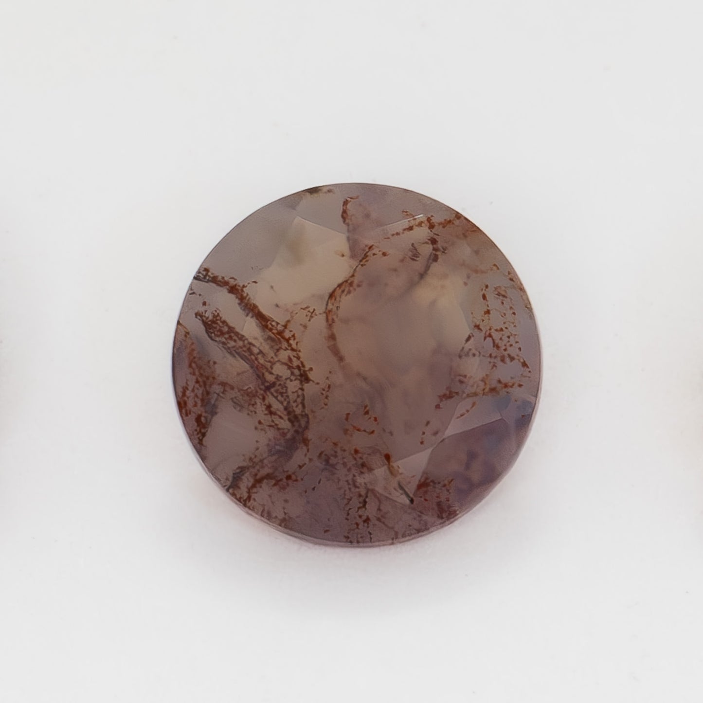 7mm Round Red Moss Agate