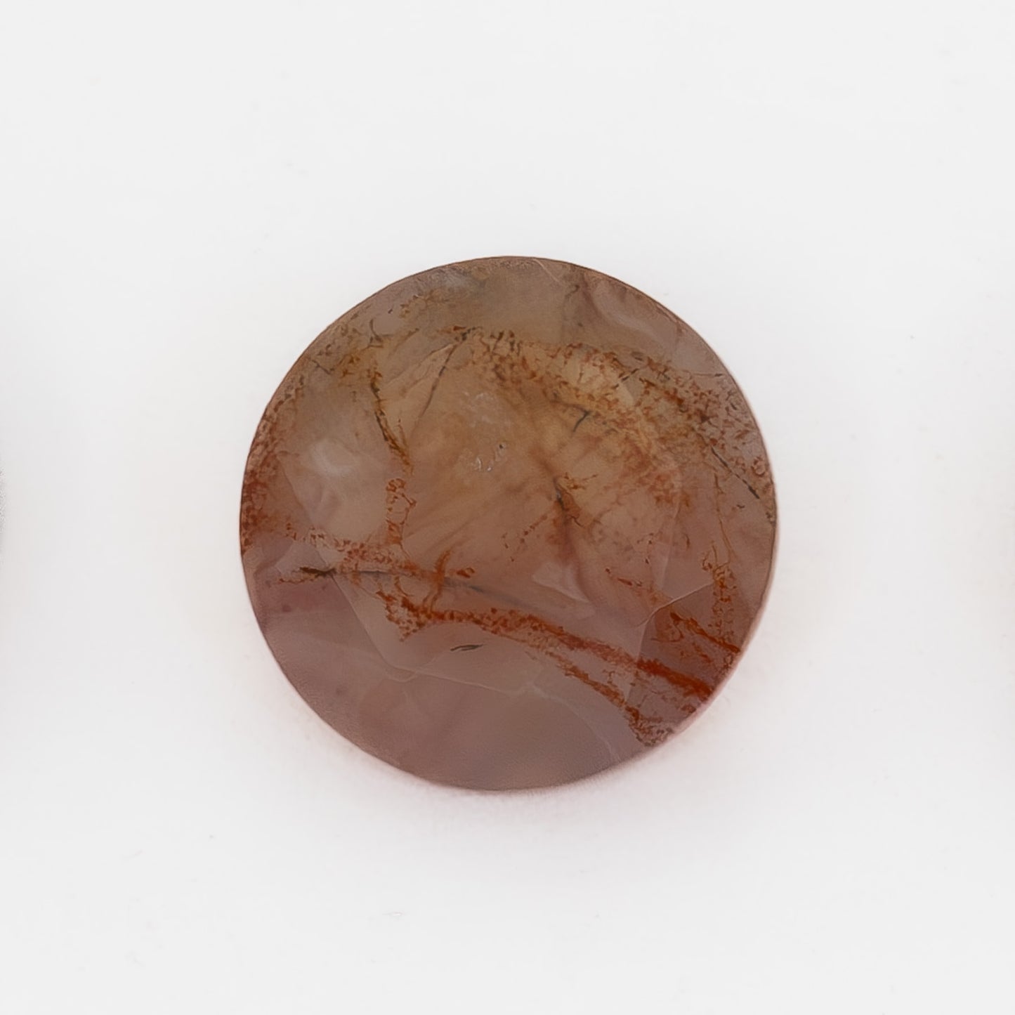 7mm Round Red Moss Agate
