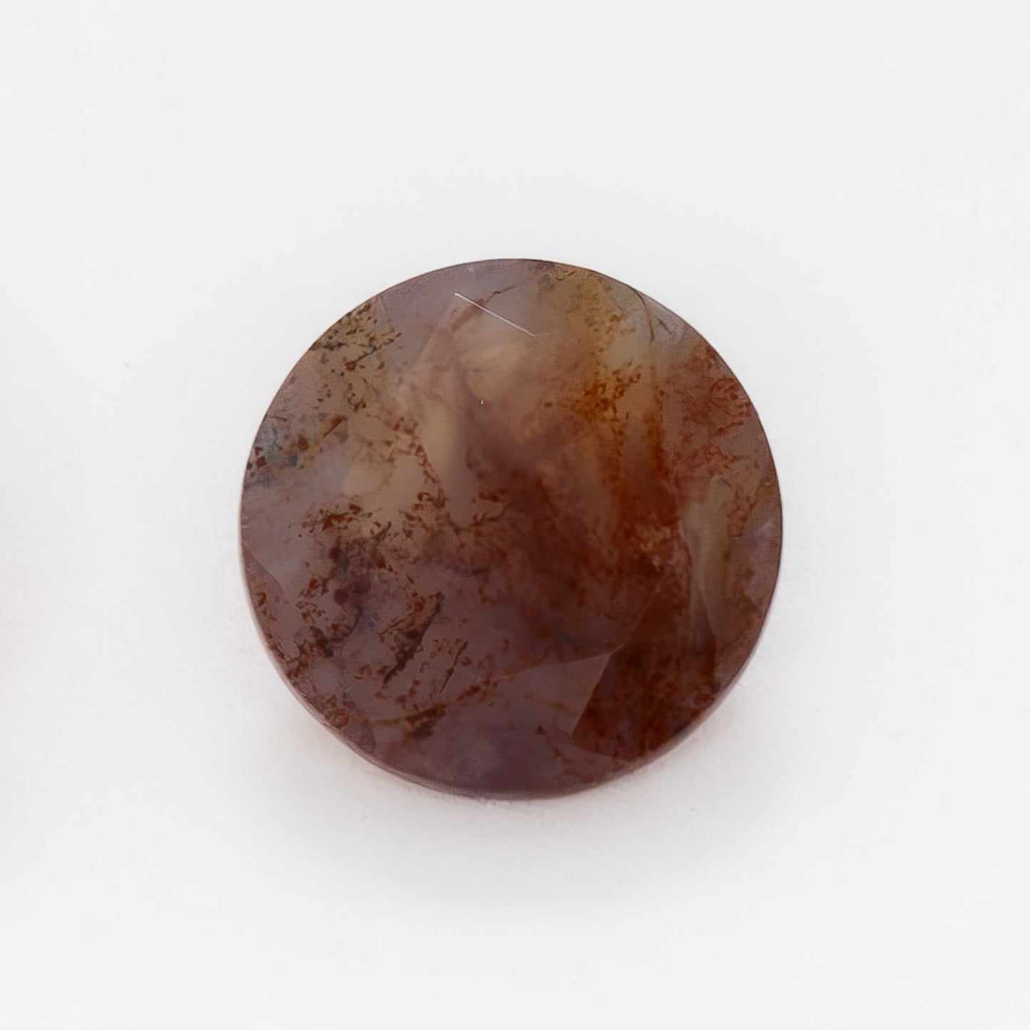 7mm Round Red Moss Agate