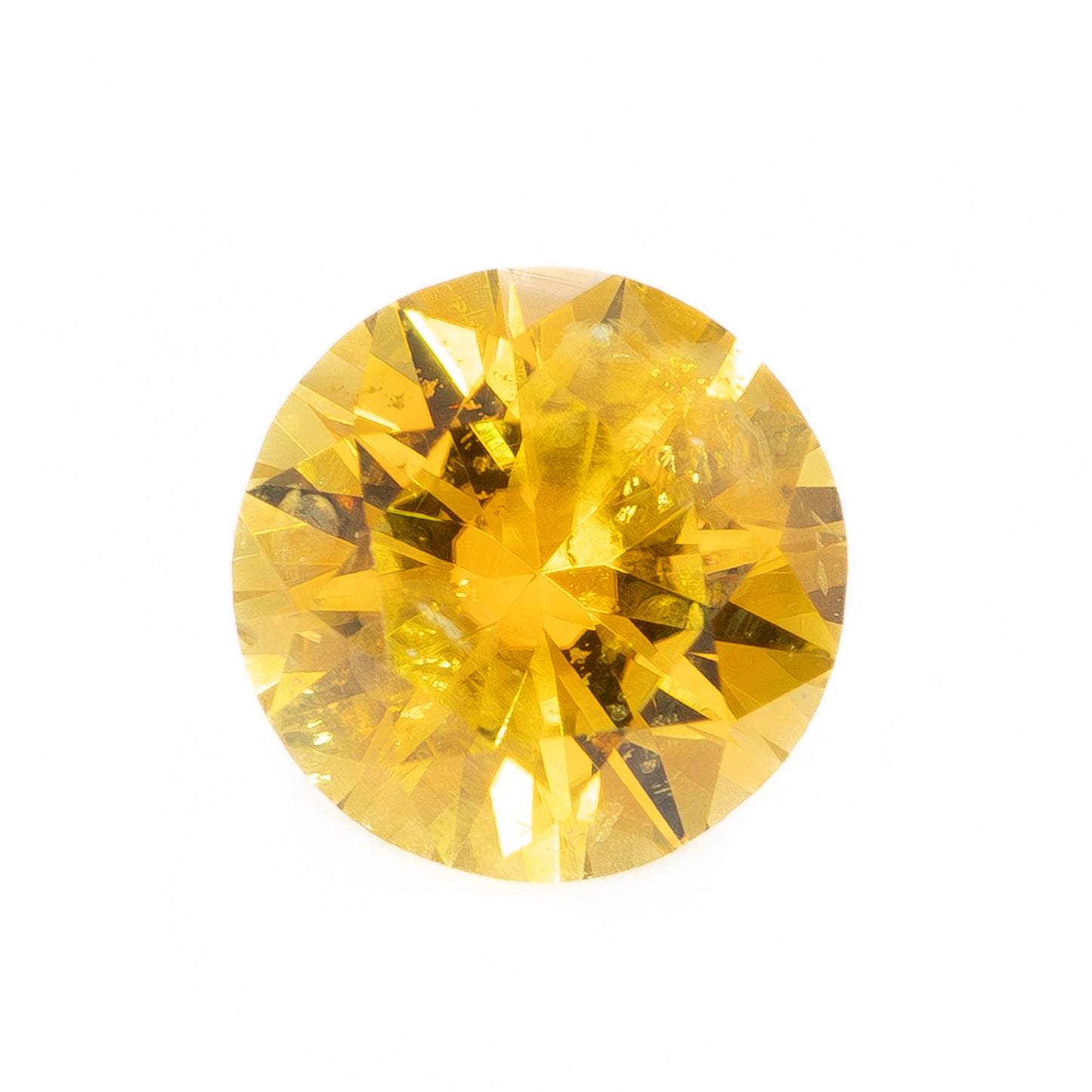 PSH0036 0.86ct orange round brilliant montana sapphire
