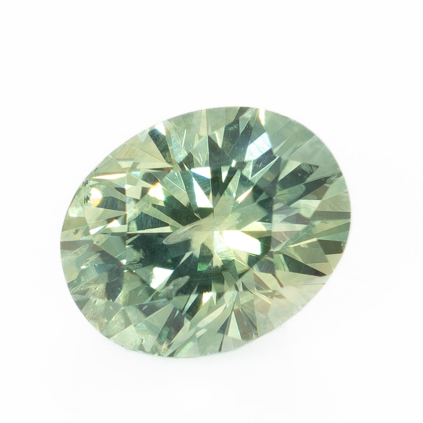 PSH0109 1.63ct green-yellow oval montana sapphire