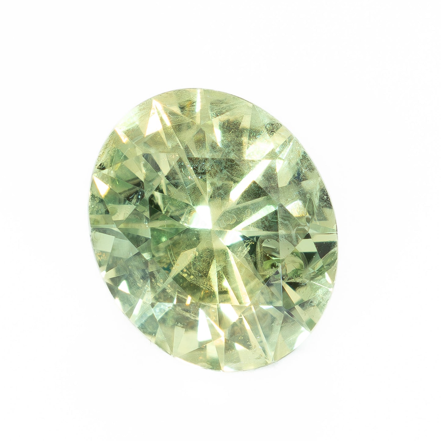 PSH0259 1.23ct yellow-green oval montana sapphire