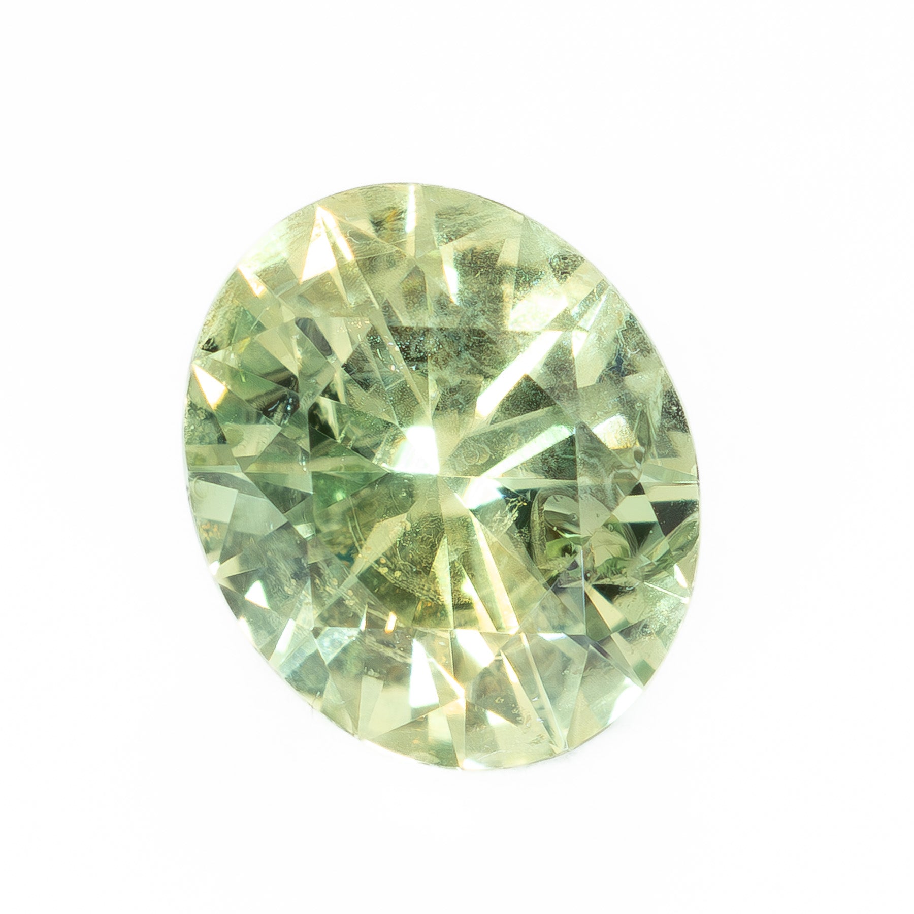 PSH0259 1.23ct yellow-green oval montana sapphire