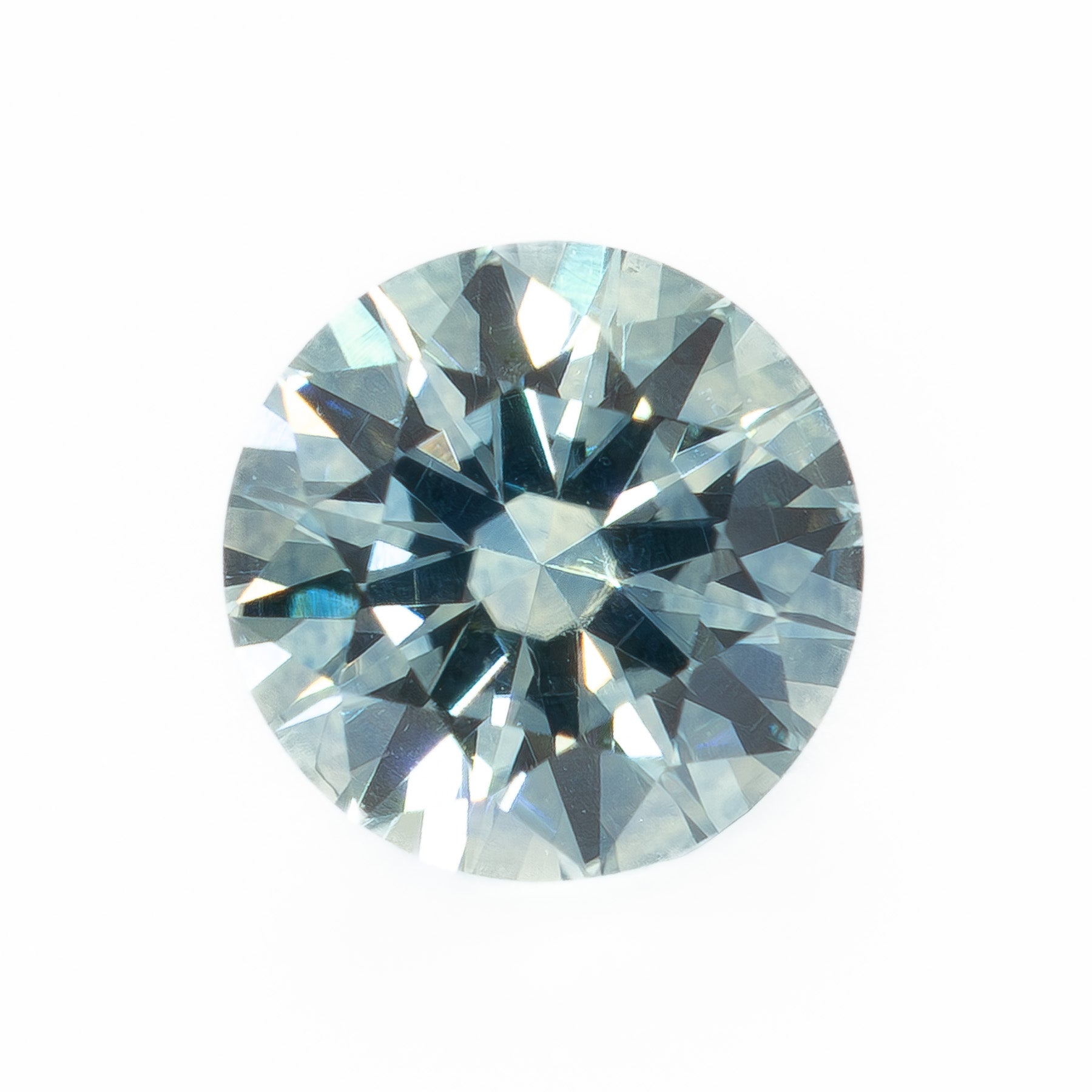 PSH0503 0.95ct light blue round brilliant montana sapphire