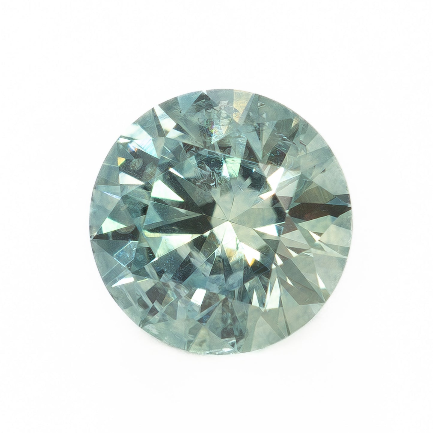 PSH0519 0.86ct light blue round brilliant montana sapphire
