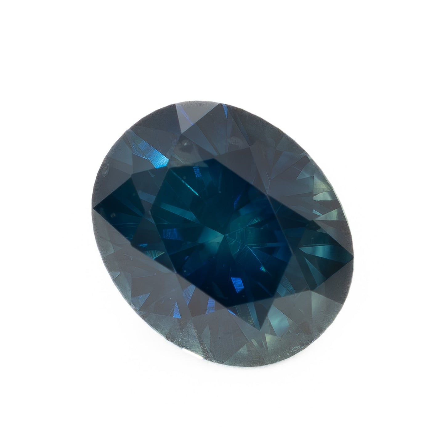 PSH0705 2.36ct blue-green oval cut montana sapphire