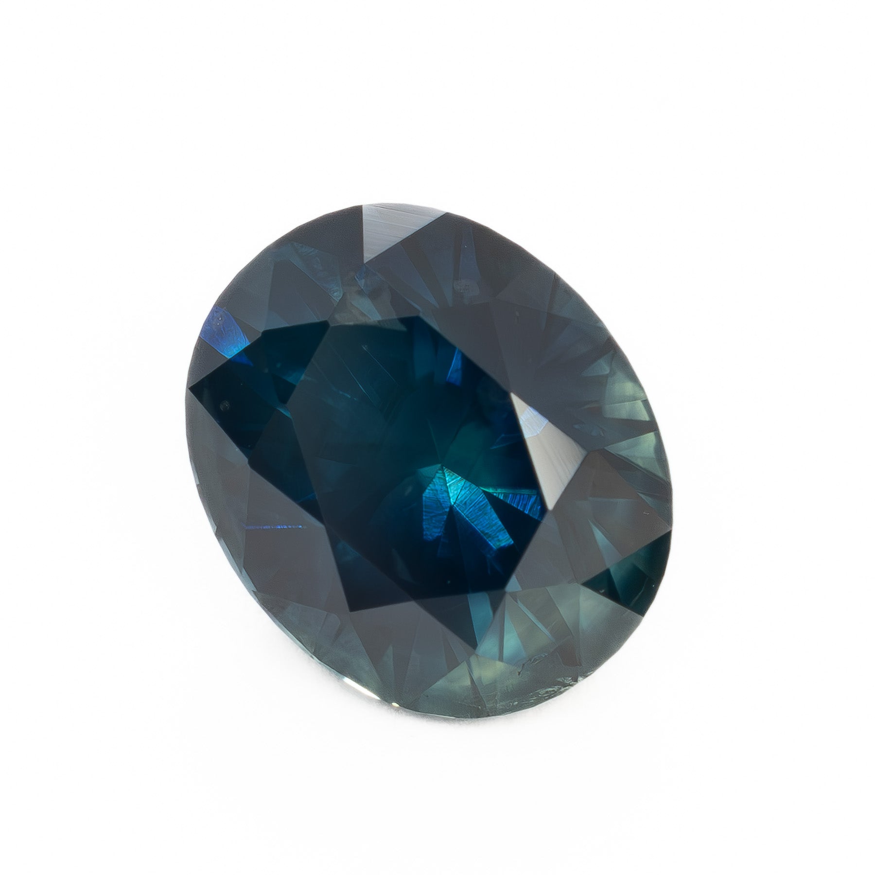 PSH0705 2.36ct blue-green oval cut montana sapphire