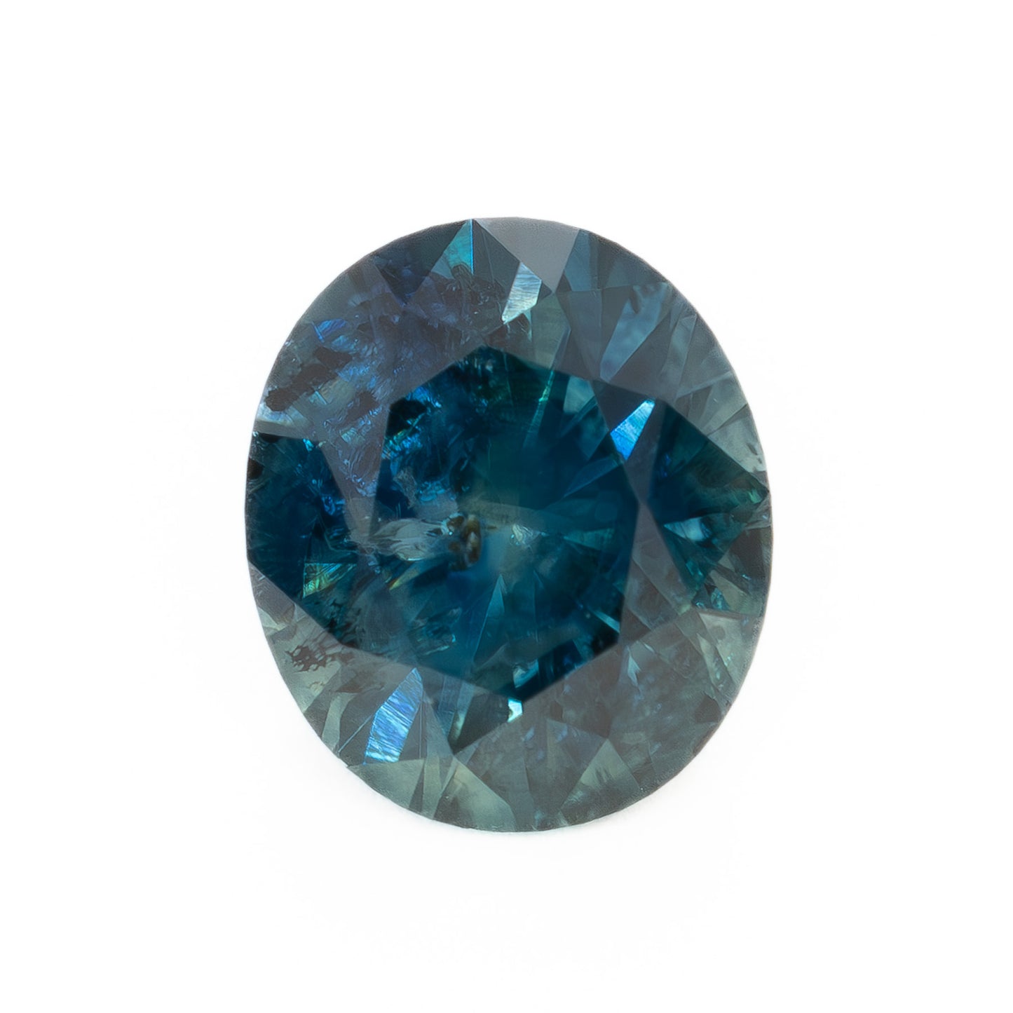 PSH0706 1.45ct blue-green oval montana sapphire