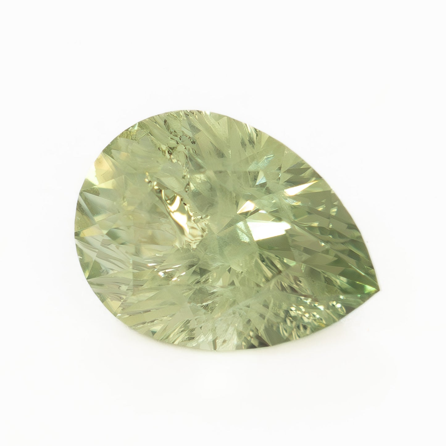 PSH1886 1.03ct green-yellow pear montana sapphire