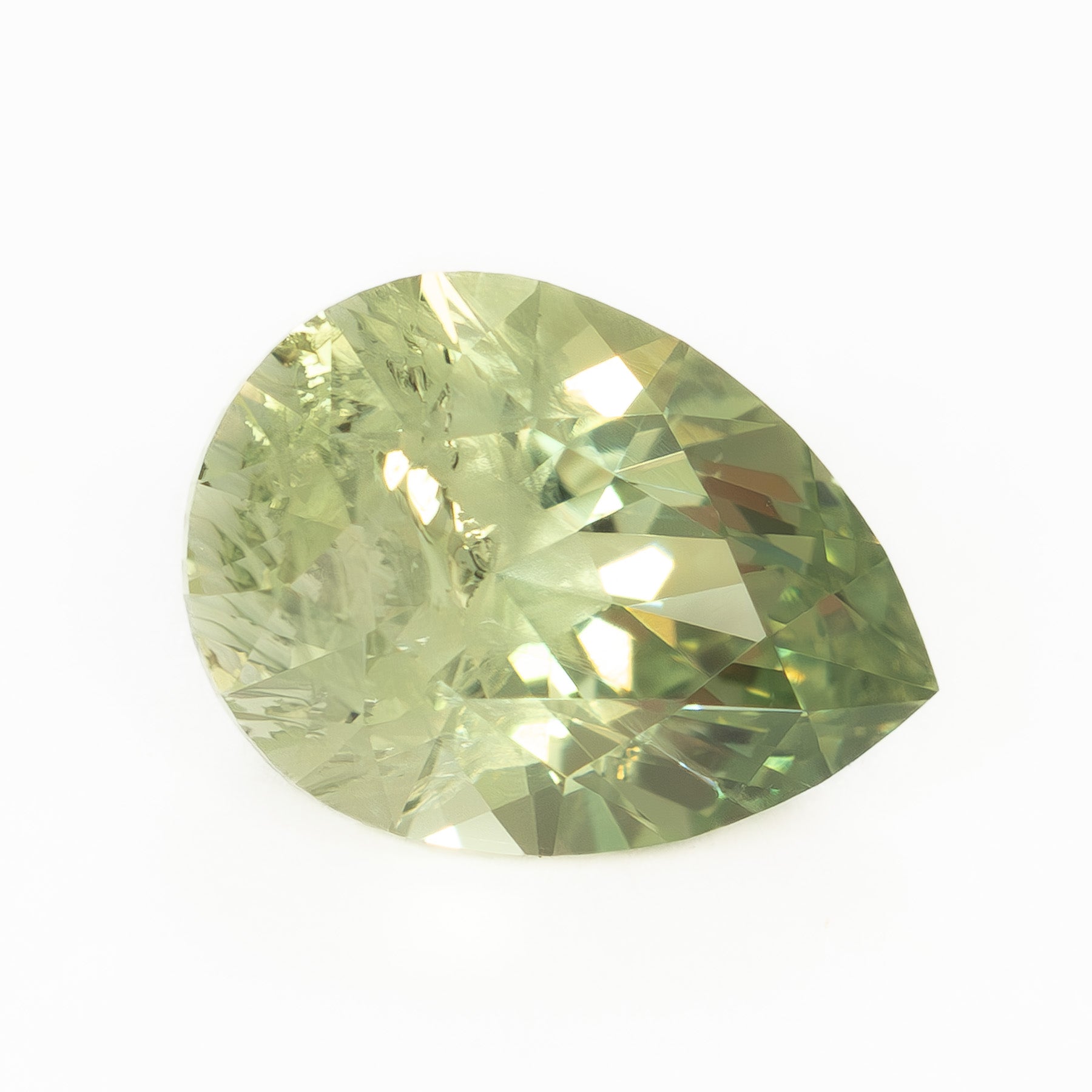 PSH1886 1.03ct green-yellow pear montana sapphire